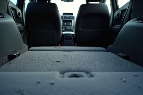 Intérieur de voiture propre et aspiré