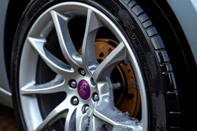 Nettoyage des jantes d'une voiture